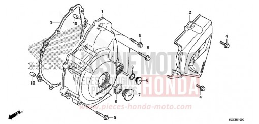 KURBELGEHAEUSEDECKEL, L. CRF250LF de 2015